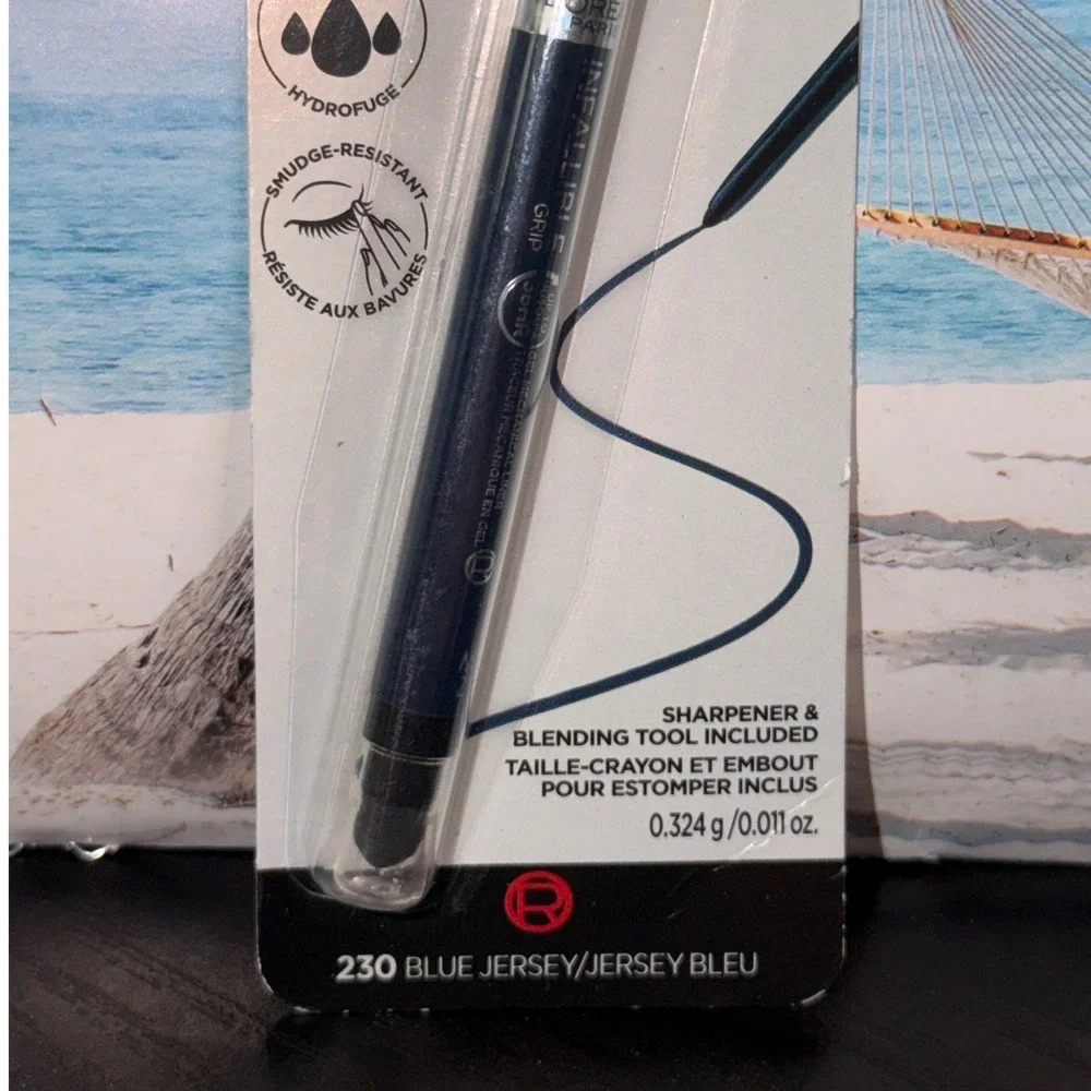 L'Oreal Paris Infallible Grip 36HR Gel Mechanical Liner 230 Blue Jersey New